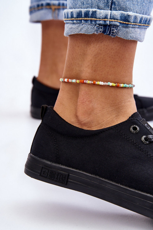 lygiapadžiai sportbačiai Big Star LL274057 juodos spalvos