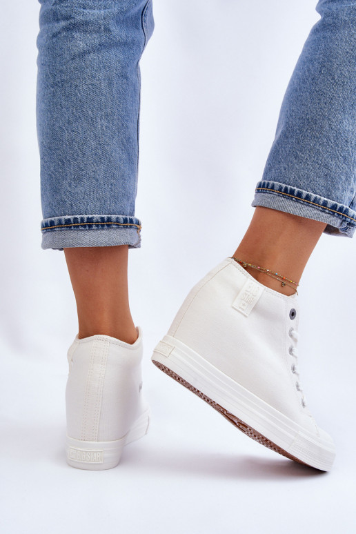 laisvalaikio batai su auliuku Big Star LL274035 baltos spalvos