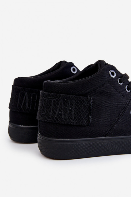 Klasikinio modelio laisvalaikio batai su auliuku Big Star LL274001 juodos spalvos