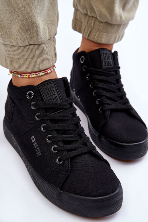 Klasikinio modelio laisvalaikio batai su auliuku Big Star LL274001 juodos spalvos