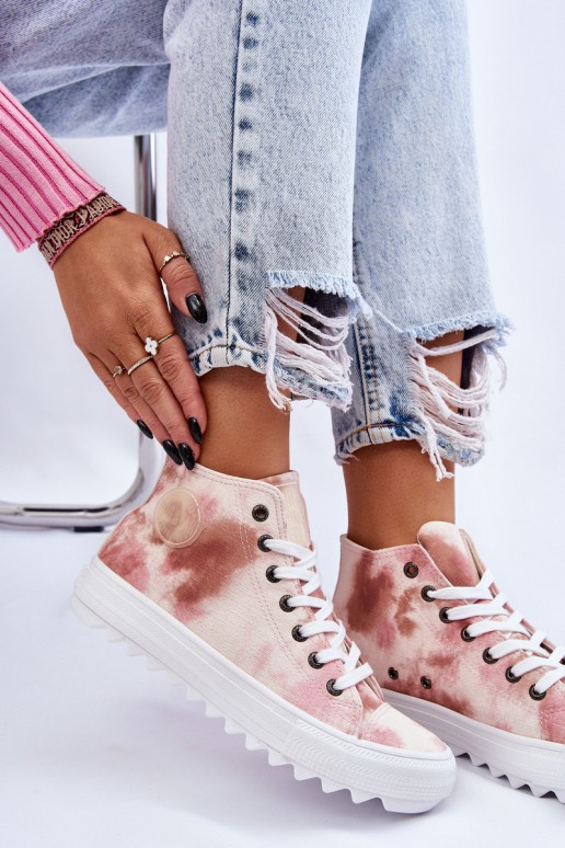 Laisvalaikio bateliai Big Star LL274048 smėlio spalvos-rožinės spalvos