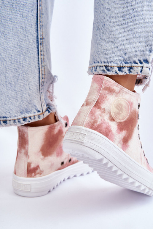 Laisvalaikio bateliai Big Star LL274048 smėlio spalvos-rožinės spalvos