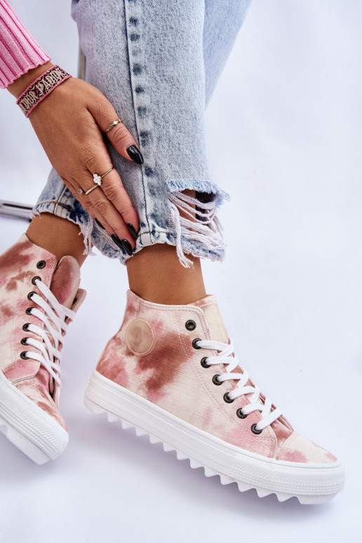 Laisvalaikio bateliai Big Star LL274048 smėlio spalvos-rožinės spalvos