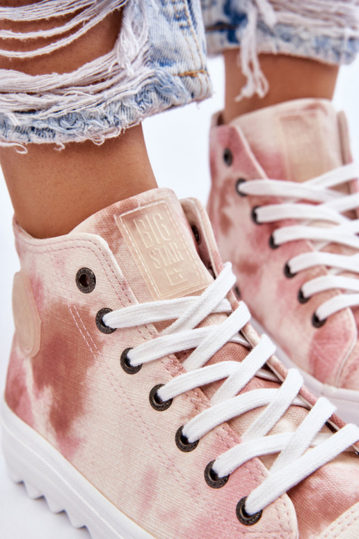 Laisvalaikio bateliai Big Star LL274048 smėlio spalvos-rožinės spalvos