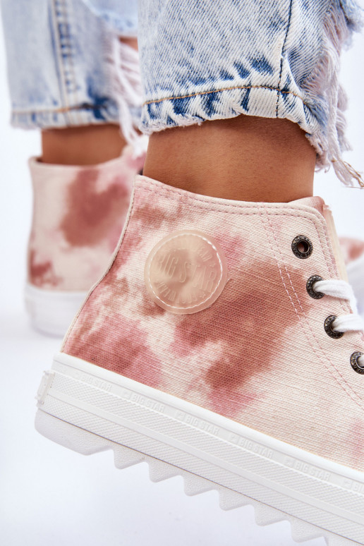 Laisvalaikio bateliai Big Star LL274048 smėlio spalvos-rožinės spalvos