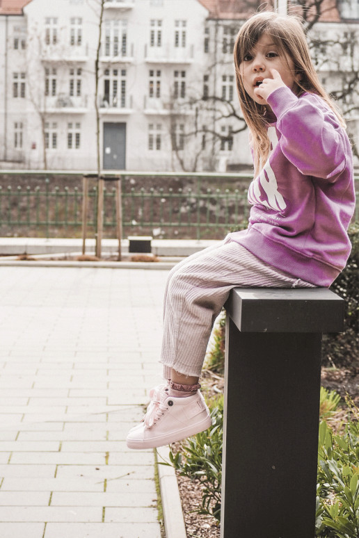 Vaikiški Klasikinio modelio laisvalaikio batai su auliuku Big Star LL374003 rožinės spalvos