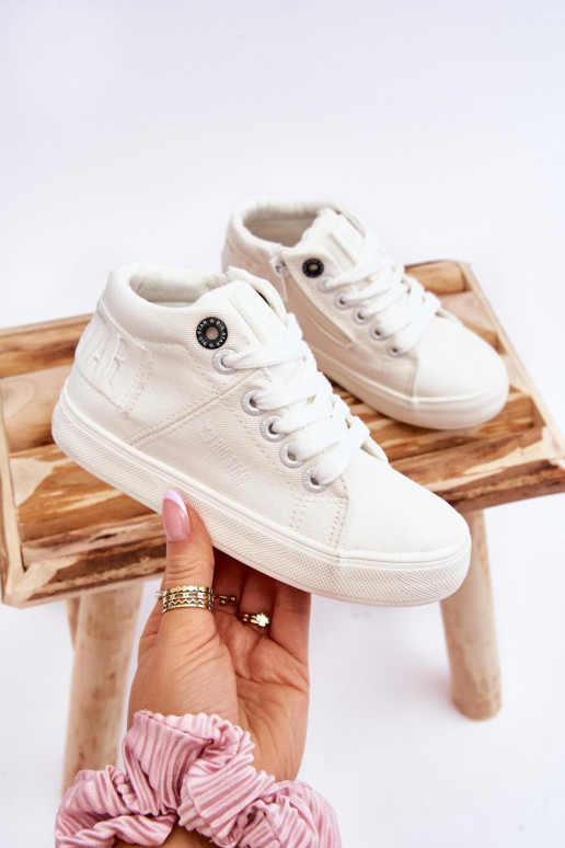 Vaikiški Klasikinio modelio laisvalaikio batai su auliuku Big Star LL374002 baltos spalvos