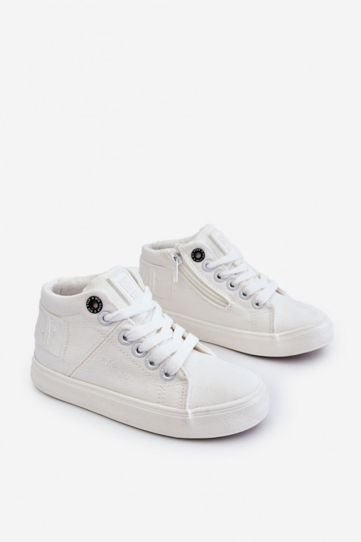 Vaikiški Klasikinio modelio laisvalaikio batai su auliuku Big Star LL374002 baltos spalvos