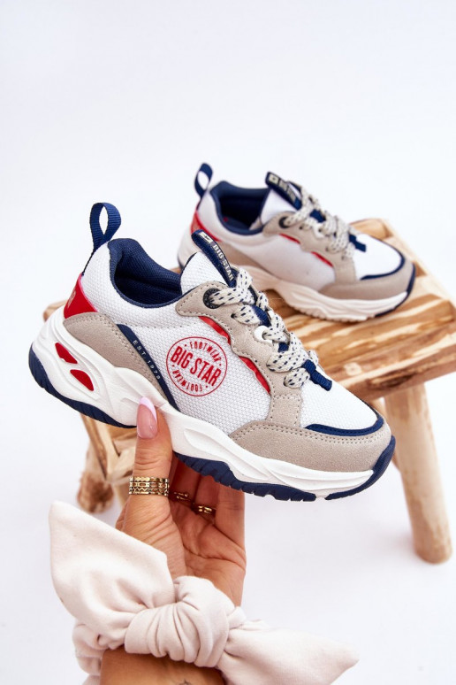 Vaikiški sportiniai bateliai Memory Foam System Big Star JJ374269 baltos spalvos