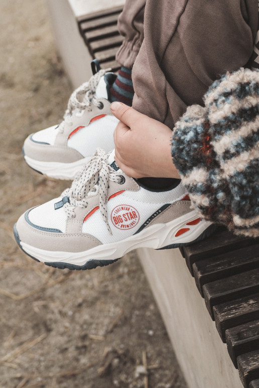 Vaikiški sportiniai bateliai Memory Foam System Big Star JJ374269 baltos spalvos