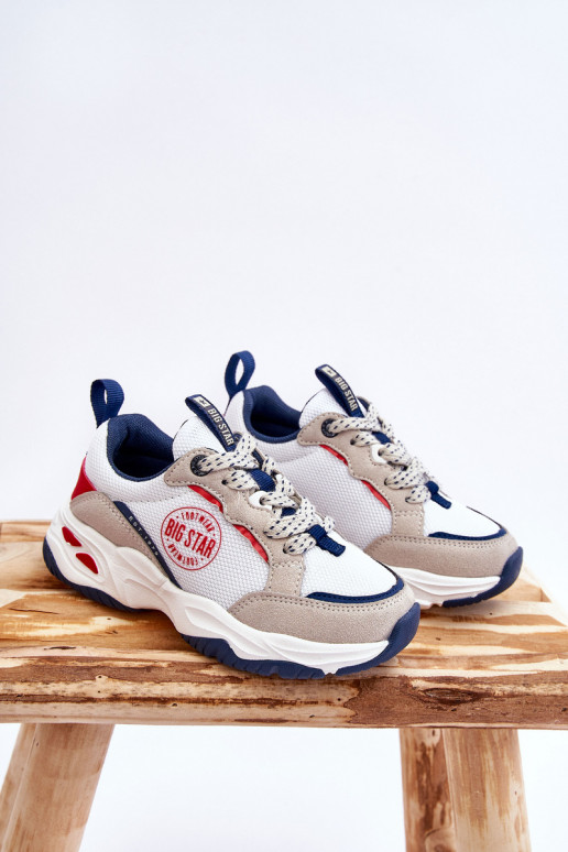 Vaikiški sportiniai bateliai Memory Foam System Big Star JJ374269 baltos spalvos