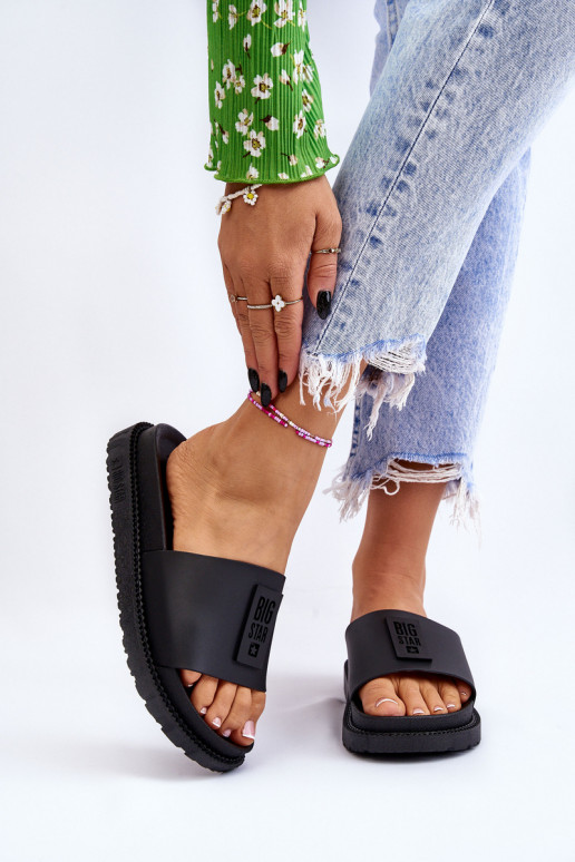 Šlepetės Big Star LL274429 juodos spalvos