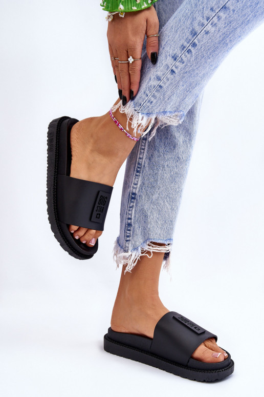 Šlepetės Big Star LL274429 juodos spalvos