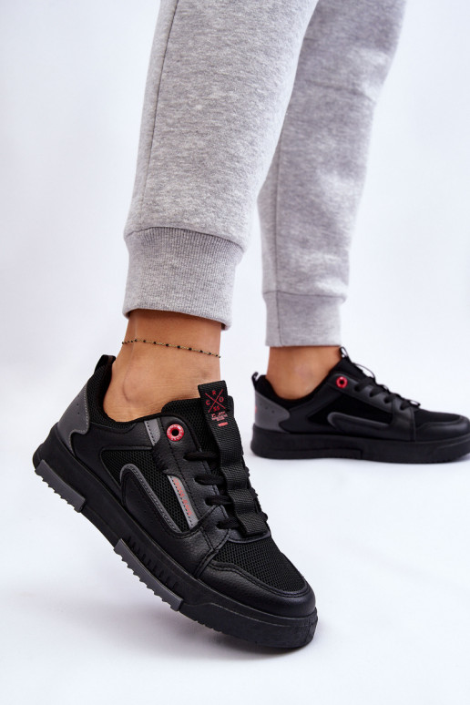 Sneakers modelio batai Cross Jeans LL2R4012C juodos spalvos Sneakers modelio batai Cross Jeans LL2R4012C juodos spalvos