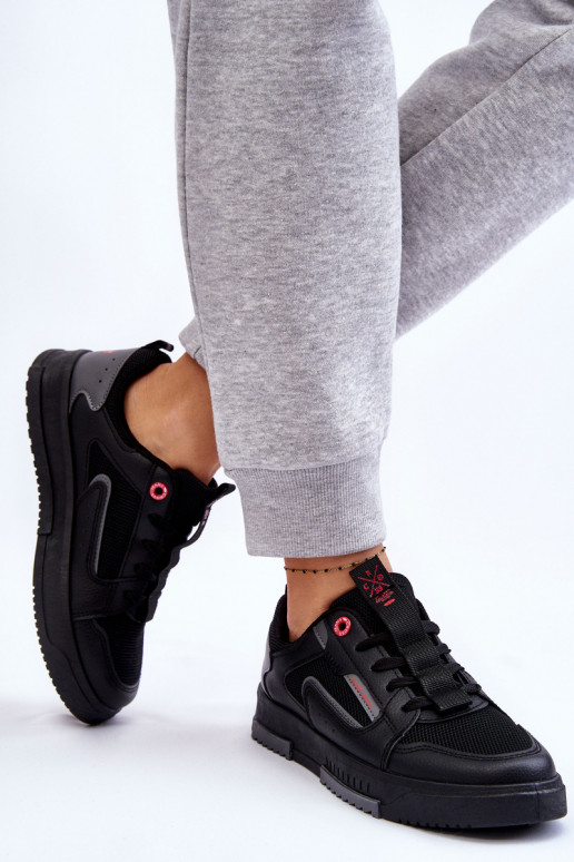 Sneakers modelio batai Cross Jeans LL2R4012C juodos spalvos Sneakers modelio batai Cross Jeans LL2R4012C juodos spalvos