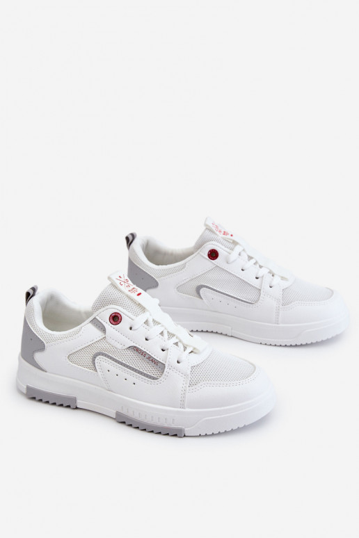 Sneakers modelio batai Cross Jeans LL2R4011C baltos spalvos Sneakers modelio batai Cross Jeans LL2R4011C baltos spalvos