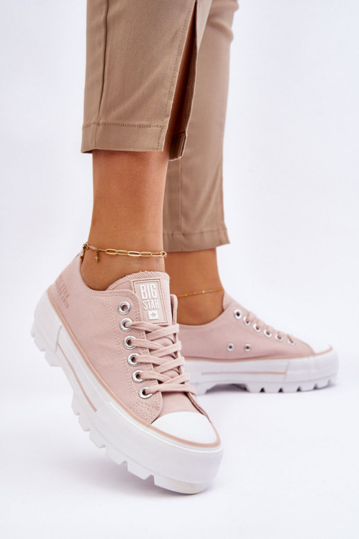 laisvalaikio batai su platforma Big Star LL274151 Nude