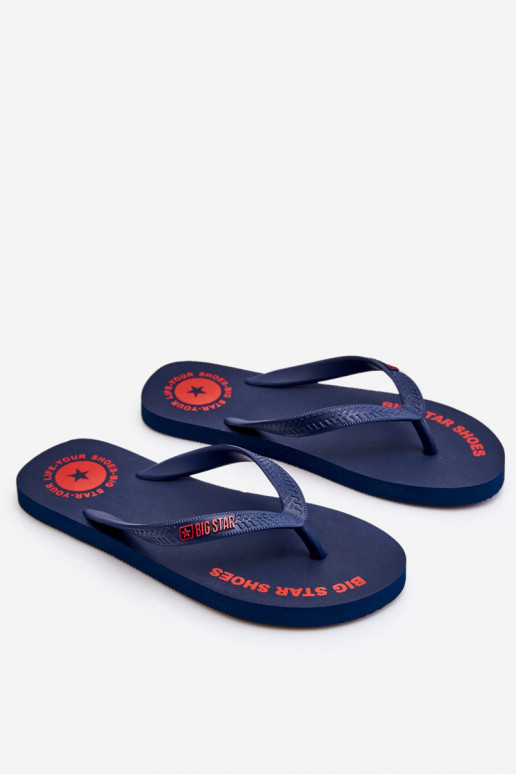 Šlepetės Big Star LL174424 tamsiai mėlynos spalvos