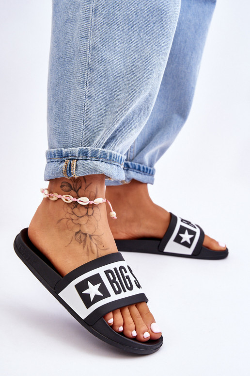 Klasikinio modelio Šlepetės Big Star LL274739 juodos spalvos