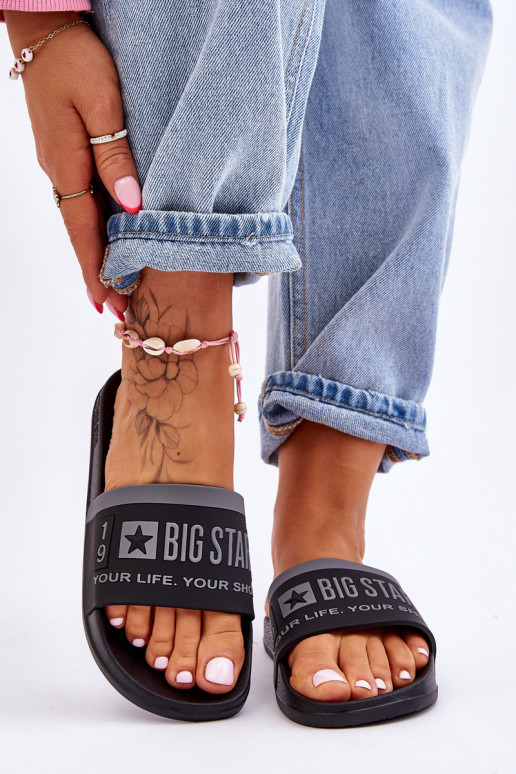 Lengvos šlepetės Big Star LL274732 juodos spalvos