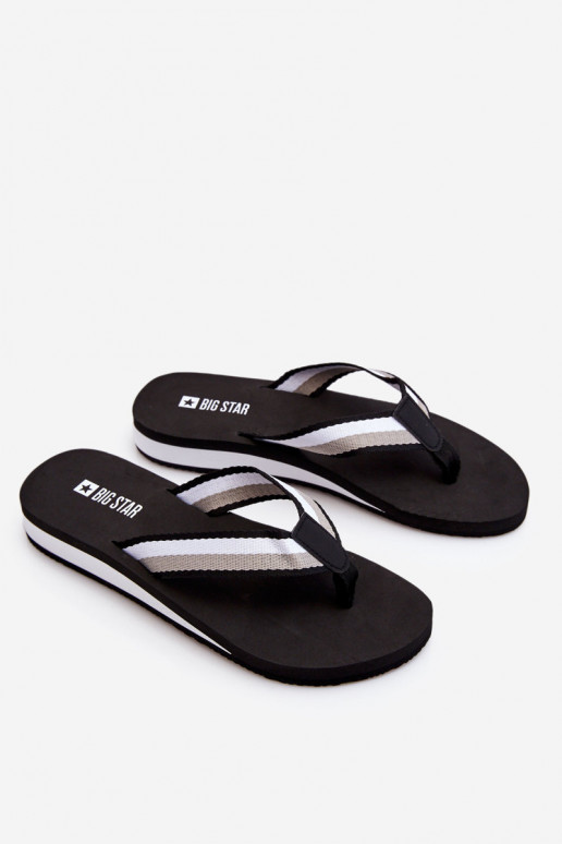 Šlepetės su platforma Big Star LL274781 juodos spalvos