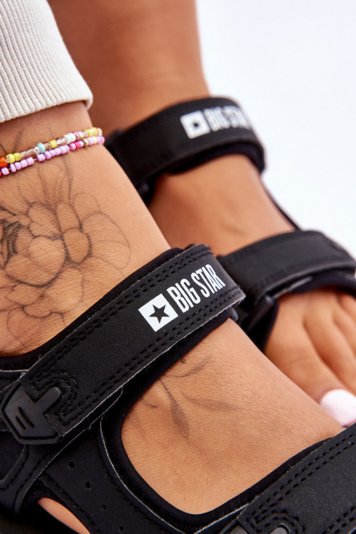 Sportinio stiliaus basutės su platforma Big Star LL274789 juodos spalvos