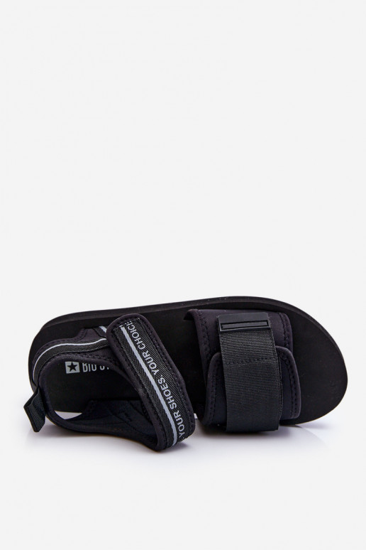 Moteriškos basutės su lipniais užsegimais Big Star LL274784 juodos spalvos