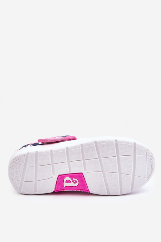 Vaikiškos balerinos su gėlių raštais mėlynos-rožinės spalvos Noah