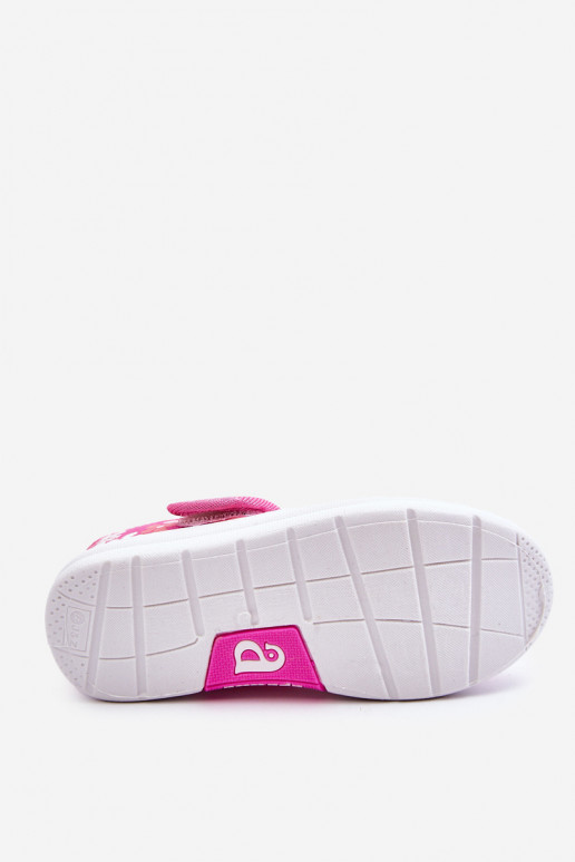 Vaikiškos balerinos su gėlių raštais rožinės spalvos Noah