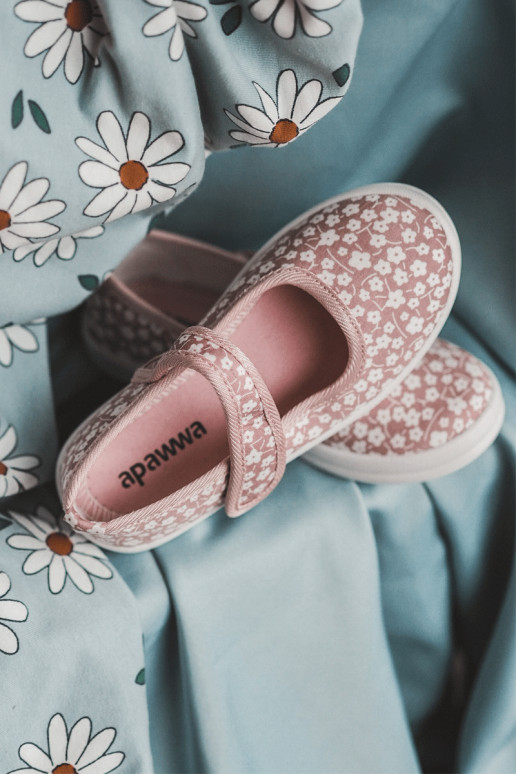 Vaikiški Balerinos su lipniais užsegimais rožinės spalvos Selah