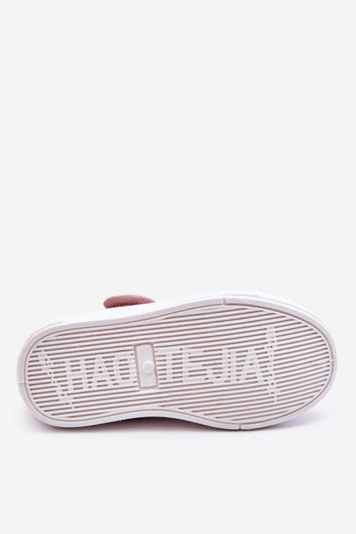 Vaikiški Balerinos su lipniais užsegimais rožinės spalvos Selah