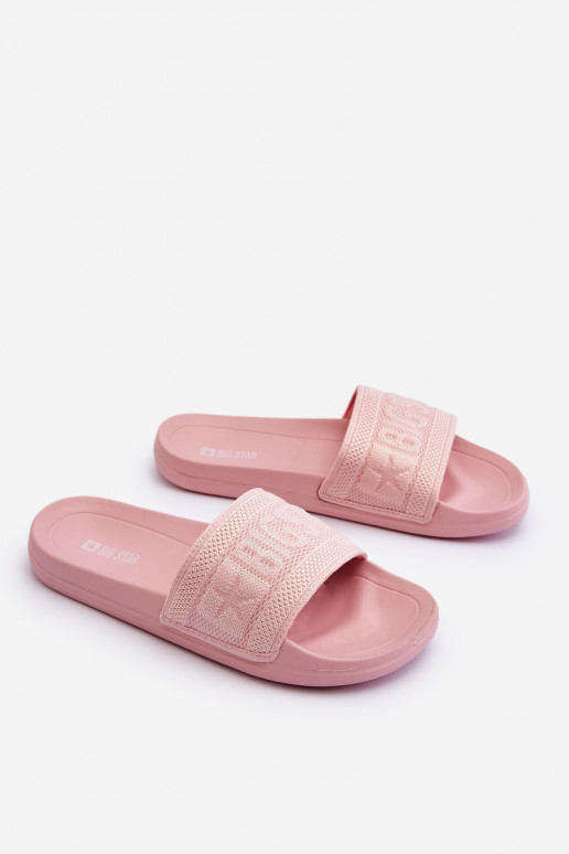 Madingos šlepetės Big Star LL274A157 Šviesaus rausvo atspalvio