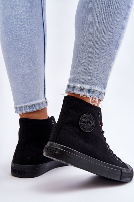 Klasikinio modelio laisvalaikio batai su auliuku Big Star T274033 juodos spalvos