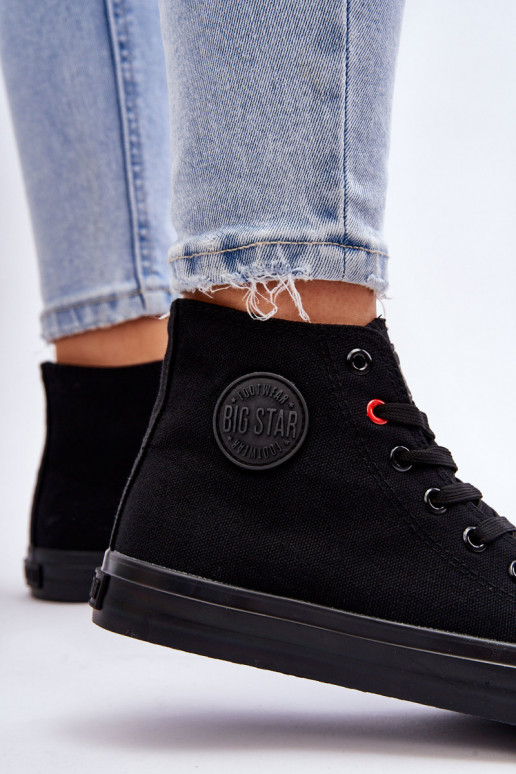 Klasikinio modelio laisvalaikio batai su auliuku Big Star T274033 juodos spalvos