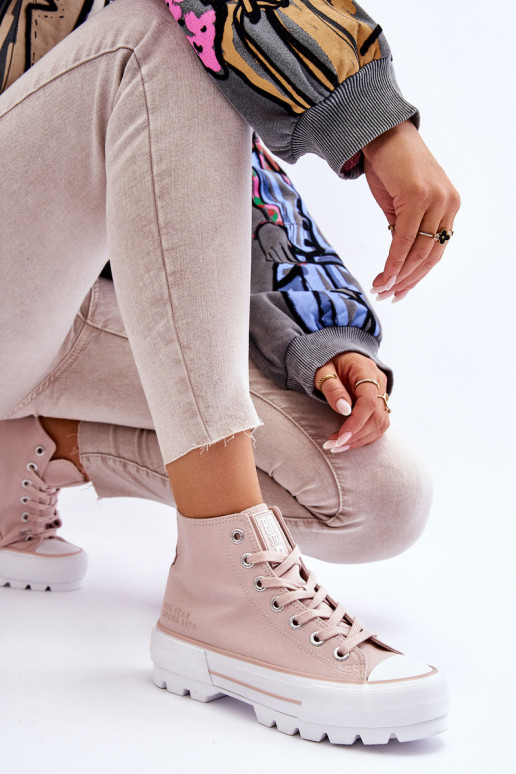 laisvalaikio batai su platforma Big Star LL274157 Nude