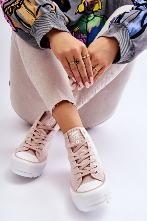 laisvalaikio batai su platforma Big Star LL274157 Nude