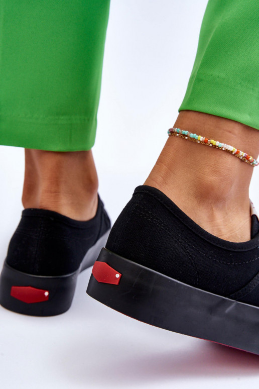 Moteriški batai su platforma Cross Jeans LL2R4039 juodos spalvos