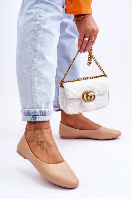 Klasikinio modelio Balerinos smėlio spalvos Stacee