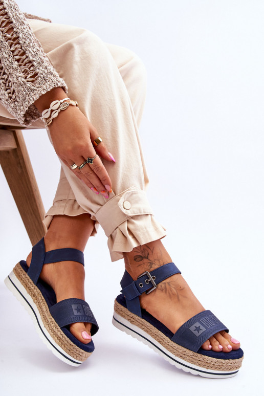 Patogios basutės su platforma Big Star LL274869 tamsiai mėlynos spalvos