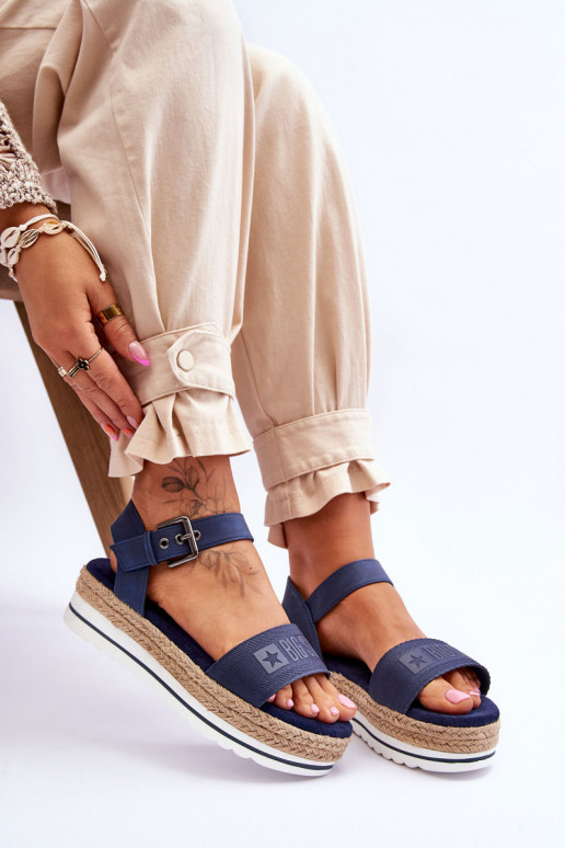 Patogios basutės su platforma Big Star LL274869 tamsiai mėlynos spalvos