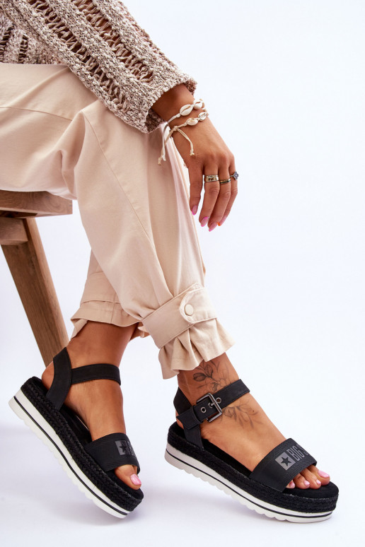 Patogios basutės su platforma Big Star LL274870 juodos spalvos