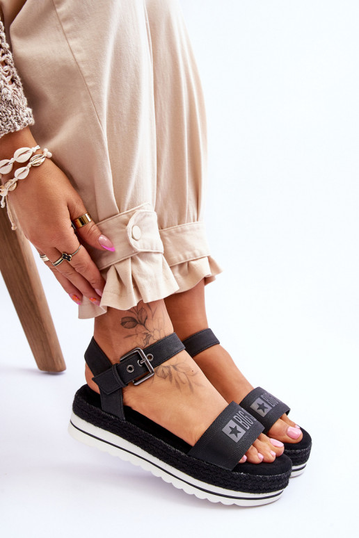 Patogios basutės su platforma Big Star LL274870 juodos spalvos