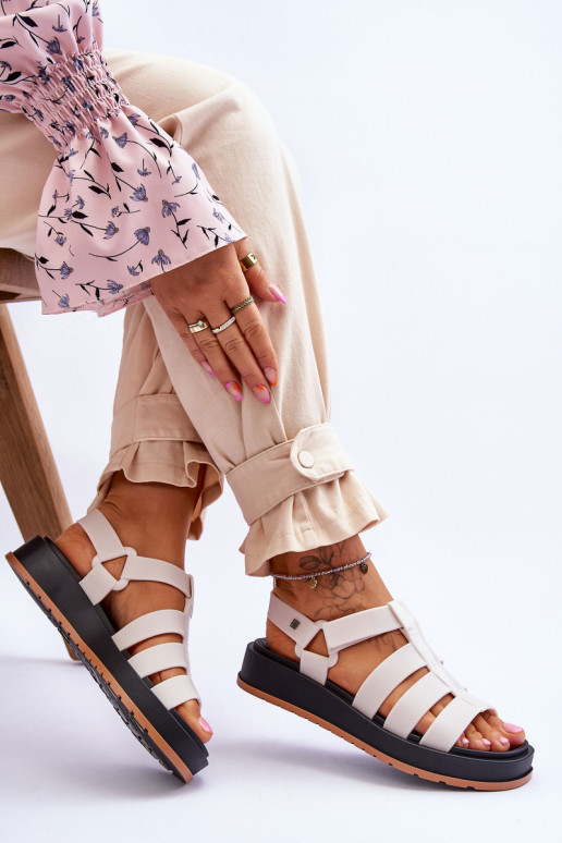 basutės su lipniais užsegimais JJ285015 dramblio kaulo spalvos