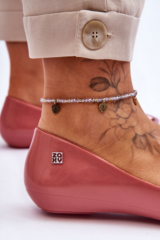 Balerinos LL285028 rožinės spalvos