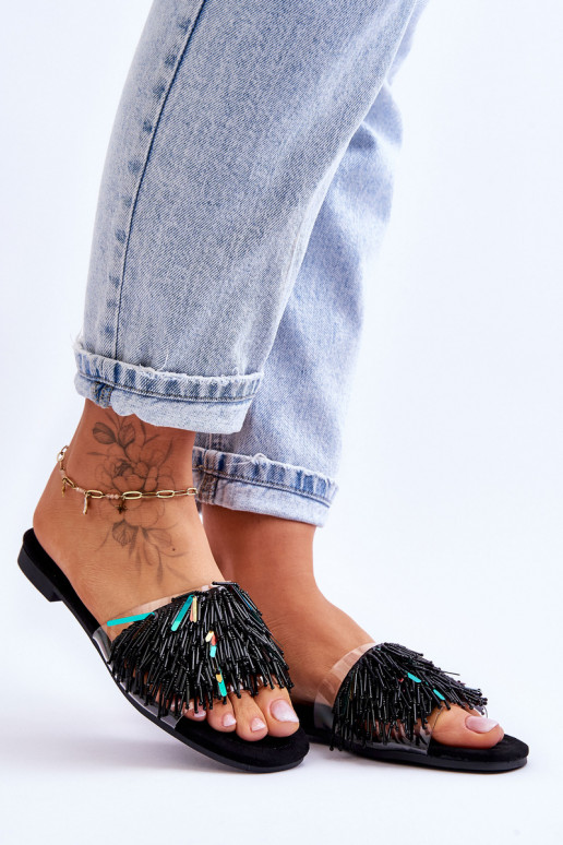 Šlepetės S.Barski KV-576-4 juodos spalvos