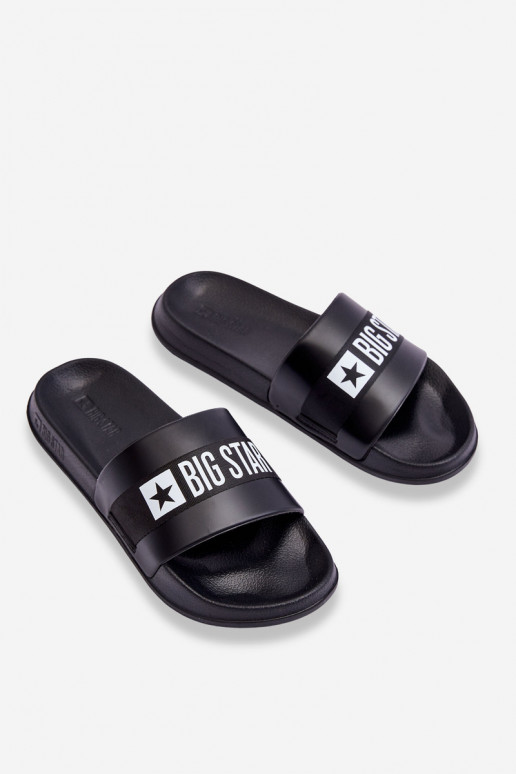 Klasikinio modelio Šlepetės Big Star LL174457 juodos spalvos