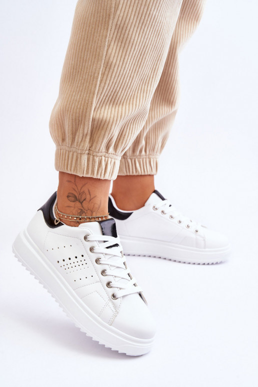 Sportinio stiliaus batai Baltos-juodos spalvos Be First!