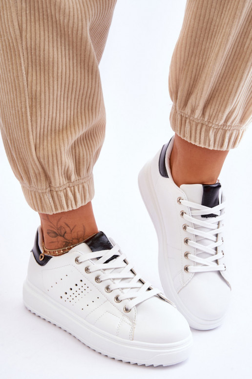 Sportinio stiliaus batai Baltos-juodos spalvos Be First!