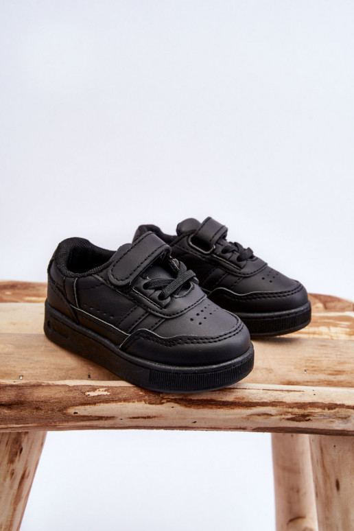 Vaikiški klasikinio modelio sportiniai bateliai juodos spalvos Marlin