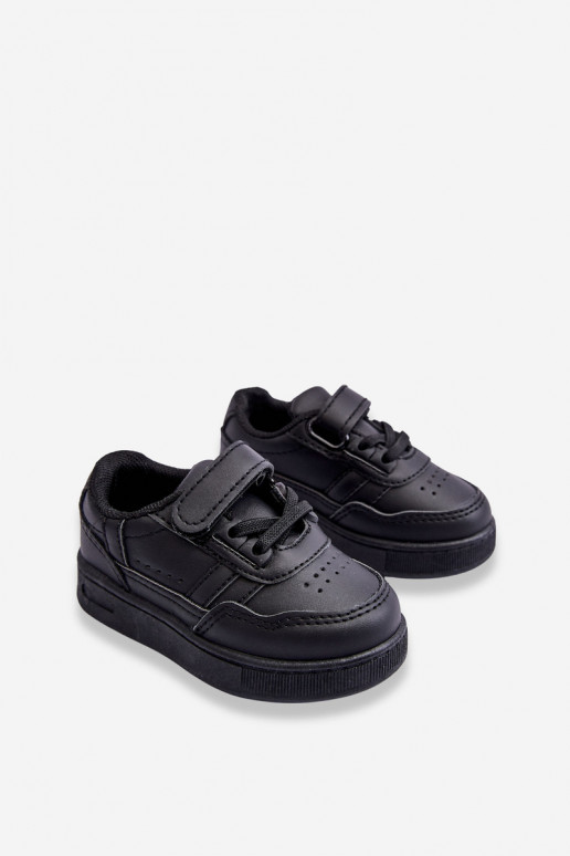 Vaikiški klasikinio modelio sportiniai bateliai juodos spalvos Marlin